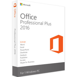 Microsoft Office 2016 Professional Plus Vollversion